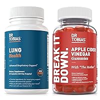 Lung Health & Apple Cider Vinegar Gummy Supports Lung Cleanse & Detox Formula, Supports Gut Health, with The Mother, Folate, B12, Vitamin C, Butterbur