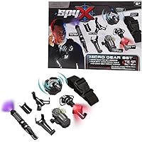 / Micro Gear Set - 4 Real Spy Toys Kit + Adjustable Belt for Spy Kids Role Play. Junior Secret Agent / Detective / Ninja Toy Gadgets Set for Boys & Girls