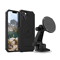 Rokform - iPhone 14 Plus Rugged Case + Magnetic Windshield Suction Phone Mount