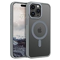 BENTOBEN for iPhone 15 Pro Max Phone Case,iPhone 15 Pro Max Magnetic Case [Compatible with MagSafe] Translucent Matte Slim Shockproof Women Men Protective Case Cover for iPhone 15 Pro Max 6.7