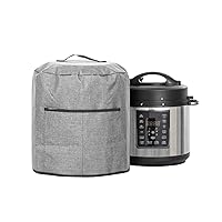 Pressure Cooker Cover, Kitchen Appliance Dust Cover with Front Pocket, Compatible for Electric Pressure Cooker Air Fryer Rice Cooker Steamer (Grey)