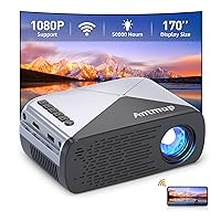 Mini Projector with WiFi, Antmap Phone Projector for iPhone Mini Pocket Projector WiFi Projector Portable Projector with HDMI Wireless Projector Compatible with Phone/Laptop/TV Stick/Game Console