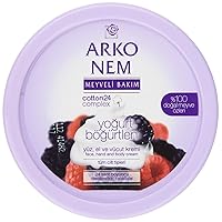 Arko Nem Yogurt & Blackberry Cream For Face Hand & Body , 150g, Unisex