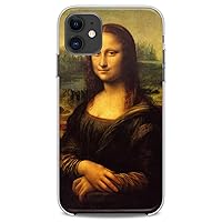 TPU Case Compatible with iPhone 15 14 13 12 11 Pro Max Plus Mini Xs Xr X 8+ 7 6 5 SE Mona Lisa Cute Leonardo Da Vinci Clear Drawing Design Beauty Woman Flexible Silicone Slim fit Laddies Print