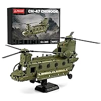 Military Helicopter CH-47 Chinook, Military Transport Helicopter Building Block Set, Iconic US Army Airplane Toy Display Model for Adult Gift Giving (785pcs)
