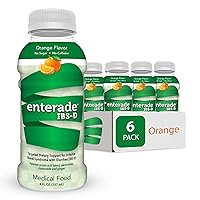 enterade IBS-D, Beverage for IBS Relief of Symptoms from Irritable Bowel Syndrome with Diarrhea (IBS-D), Orange (6 Bottles, 8 oz Each)