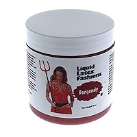 Burgundy 4 Oz - Liquid Latex Body Paint, Ammonia Free No Odor, Easy On and Off, Cosplay Makeup, Creates Professional Monster, Zombie Arts