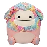Squishmallows 20-Inch Diane Peach Bigfoot with Rainbow Hair - Jumbo Ultrasoft Official Kelly Toy Plush - Amazon Exclusive