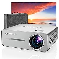 TOPTRO X5 5G WiFi Bluetooth Projector, 460 ANSI Lumen Full HD Native 1080P Projector, Outdoor Projector 4K Support 4P/4D Keystone, Zoom, 300