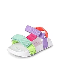 The Children's Place Baby-Girl's and Newborn Sporty Sandal with Adjustable Straps