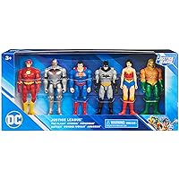 DC Justice League Flash, Cyborg, Superman, Batman, Wonder Woman & Aquaman Action Figure 6-Pack