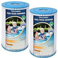 Pool Filter Cartridge Type B Filter Cartrige Replacement. (2 Pack)