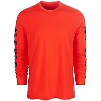 Mens Long Sleeve Never Graphic T-Shirt