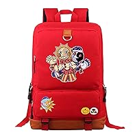 Student Sundrop and Moondrop Novelty Bookbag-Large Capacity Daypack Waterproof Travel Bag for Teens