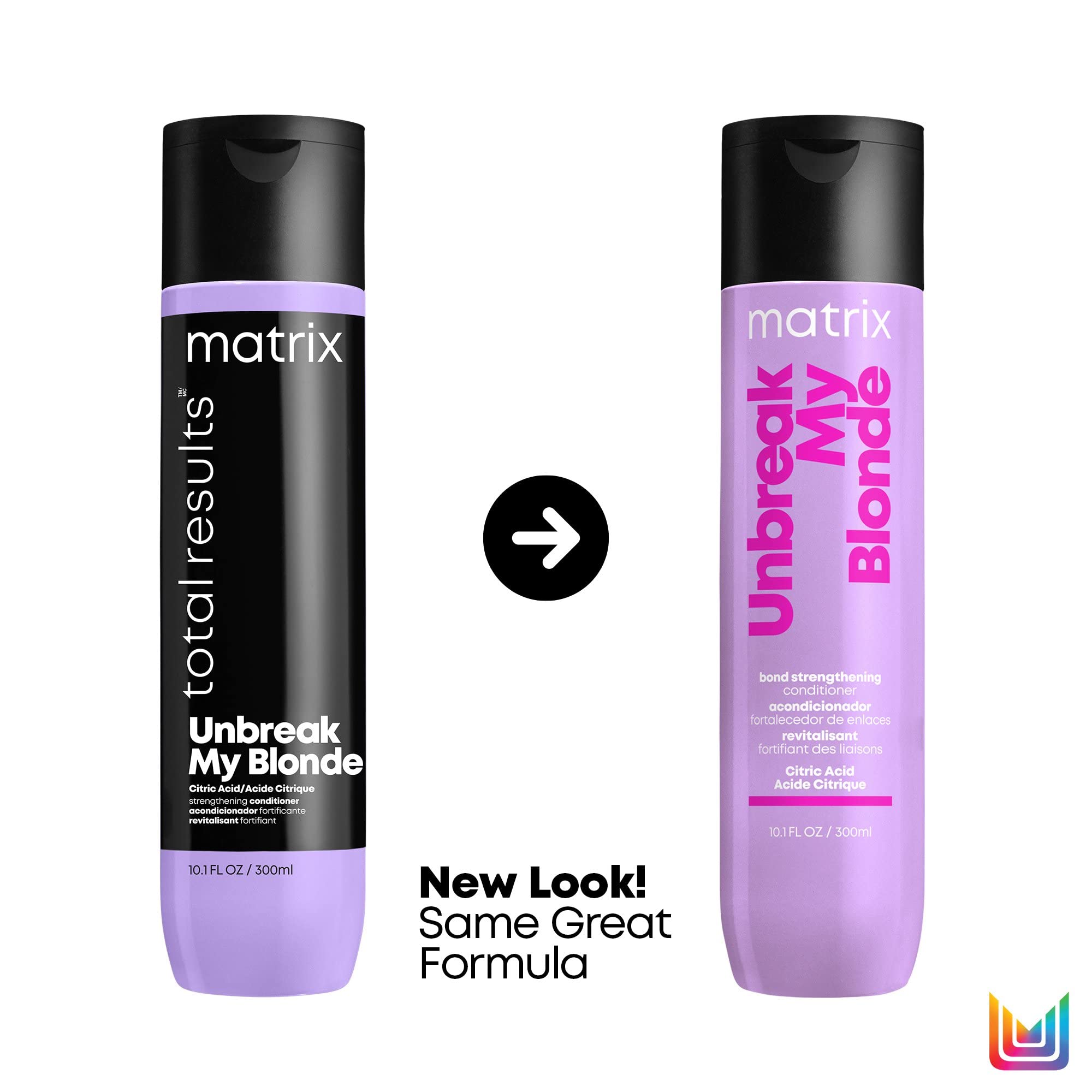 Matrix Unbreak My Blonde Strengthening Conditioner | Repairs and Adds Softness and Shine | For Damaged, Lightened and Over Processed Hair | Sulfate-Free |Packaging May Vary