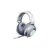 Razer Kraken 7.1 V2 Mercury Edition - Noise Isolating Surround Sound Digital Gaming Over-Ear RGB Headset With Mic - Oval Ear Cushions (Renewed)