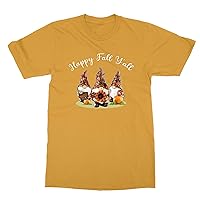 Happy Fall Y'all Gnomes Pumpkin Unisex Tee Tshirt