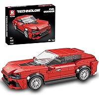 MISINI 689 Super Red Roadster Building Blocks Set, 416 Pieces MOC Mini Technology Cars, Collectible Classic Style for Adults, Boys and Girls