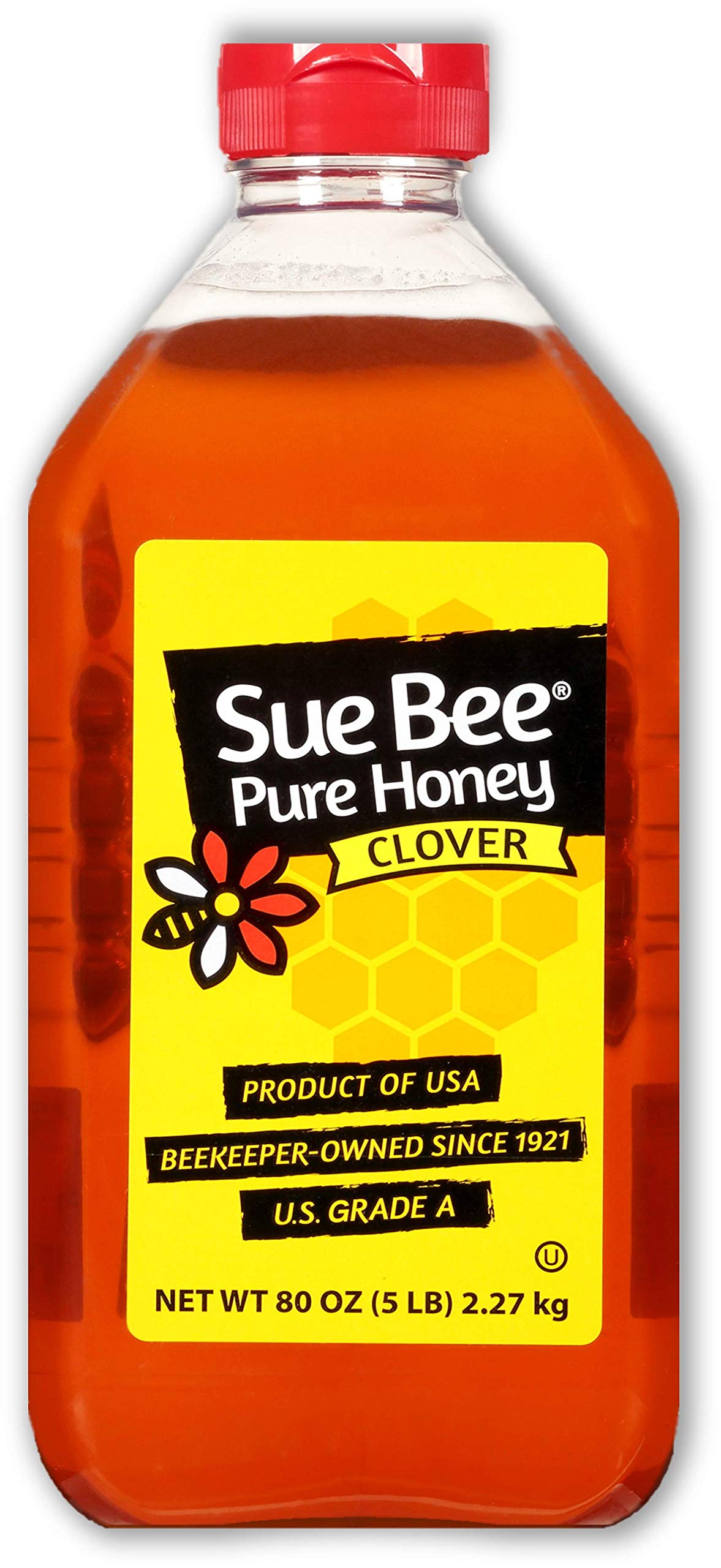 Sue Bee Pure USA Clover Honey, 5 Pounds (80 Ounces)