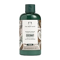 The Body Shop Coconut Shower Cream - Nutty and Creamy for Dry Skin - Vegan Body Wash, 8.4 Fl Oz