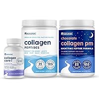 NativePath Collagen Support Trio Bundle - Collagen Care+, Collagen 25 Servings, Chocolate Collagen PM