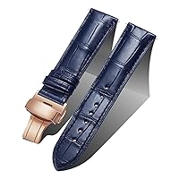 BINLUN Alligator Leather Watch Band for Men Crocodile Grain Leather Watch Straps Quick Release Replacment Genuine Classic Women Leather Watchband Black Brown Blue 18mm 19mm 20mm 21mm 22mm 24mm