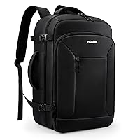 Travel Backpack for Women/Men,Waterproof Carry On Backpack with Laptop Compartment,Travel Essentials Backpack for Traveling,Business Hiking,Casual,Gym(Dark black)