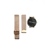 NZZXTO Replacement watch strap for Bering steel band size 14mm 20mm slide-in straight 155 series