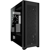 CORSAIR 7000D AIRFLOW Full-Tower ATX PC Case – High-Airflow Front Panel – Spacious Interior – Easy Cable Management – 3x 140mm AirGuide Fans with PWM Repeater Included – Black