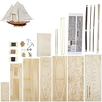 Assemble Expert for Collection Ship Model Hobby Teaching Exhibition GAWEGM Wooden Ship Model Building Kits for Adults 1/96 Scale Harvey 1847 Model Ships Assembled with Metal Accessory 
