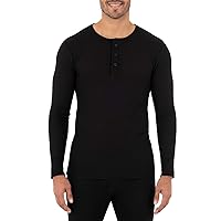 Men's Classic Midweight Waffle Thermal Henley Top