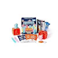 Elmer’s Squishies Kids’ Activity Kit, DIY Glow in the Dark Squishy Toy Kit Creates 2 Mystery Characters, 13 Piece Kit