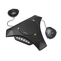 MVOICE 8000 EX-B Expandable Bluetooth Speakerphone for Softphone and Mobile Phone Conference Call (Expansion mic Included)