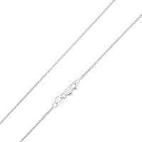 REAL Solid 14K Gold 1.1mm Wheat Chain Necklace with Lobster Clasp in Yellow & White Gold | Dainty Layering necklaces