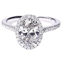 Engagement Rings for Women Sterling Silver GHI VVS Moissanite Engagement Rings for Proposal Wedding Party Dress Costume Memorial Day
