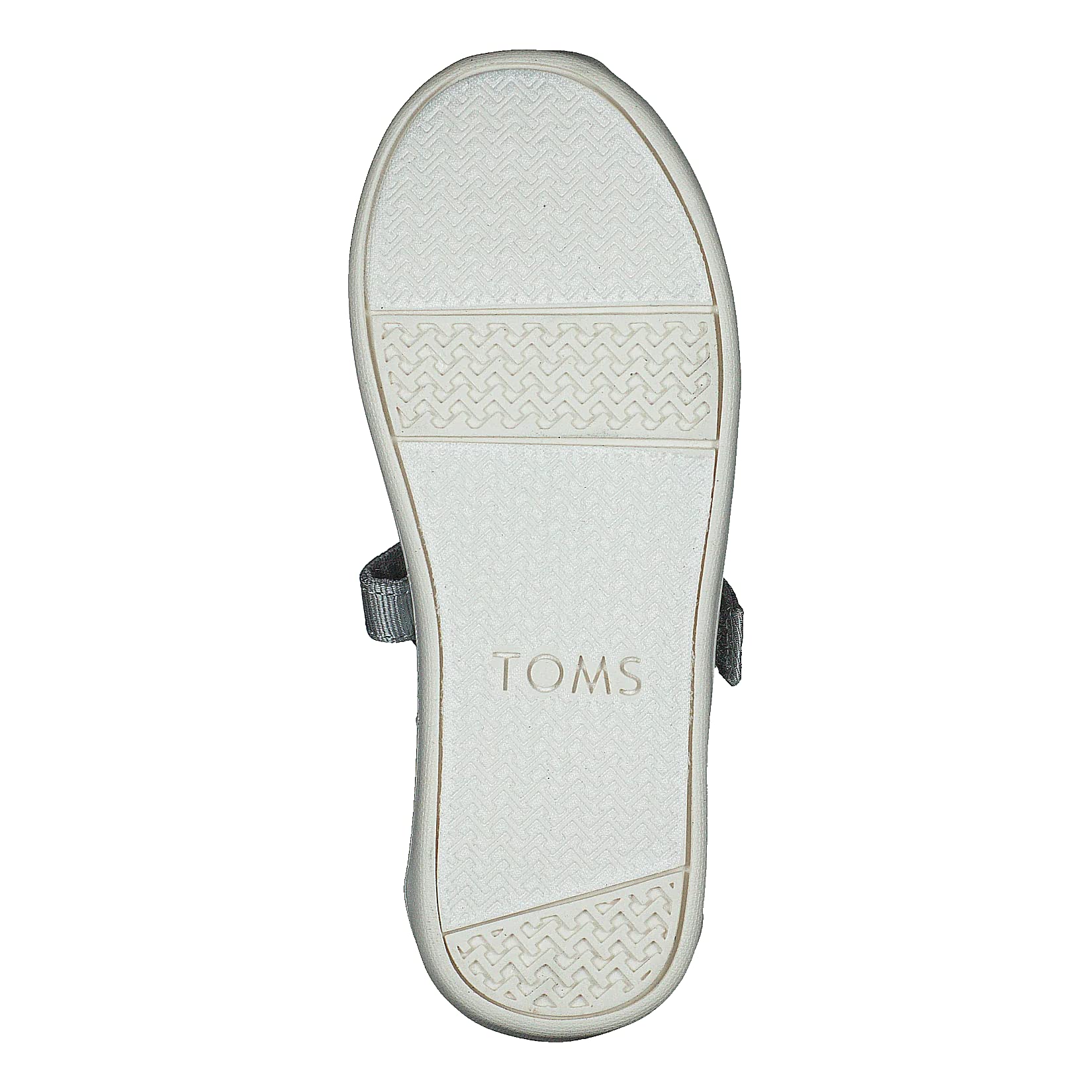 TOMS Silver Iridescent Glimmer Tiny Mary Jane Flat 10011521