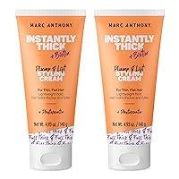 Marc Anthony Biotin Styling Hair Cream, Instantly Thick (2-Pack) - Biotin & Vitamin E Hair Thickening Cream, Lightweight Hold for Thicker & Fuller Hair - Volumizing Hair Product for Thin, Flat Hair