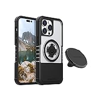 Rokform - iPhone 14 Pro Max Dual Magnet & MagSafe Compatible Case + Super Grip Dual Magnet Vent Mount for Car, Truck, or Van