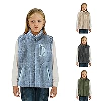 Toddler Boys Girls Warm Fleece Outerwear Zipper Coat Jacket Casual Loose Windproof Jacket Winter Fall Clothes