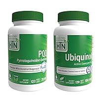 Health Thru Nutrition HTN Ubiquinol - PQQ Bundle 120 Servings Each 20mg PQQ and 100Mg Kaneka Ubiquinol