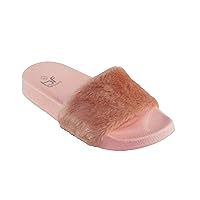 Women's Farah-1 Pom-pom slipper sandals (9, Pink)