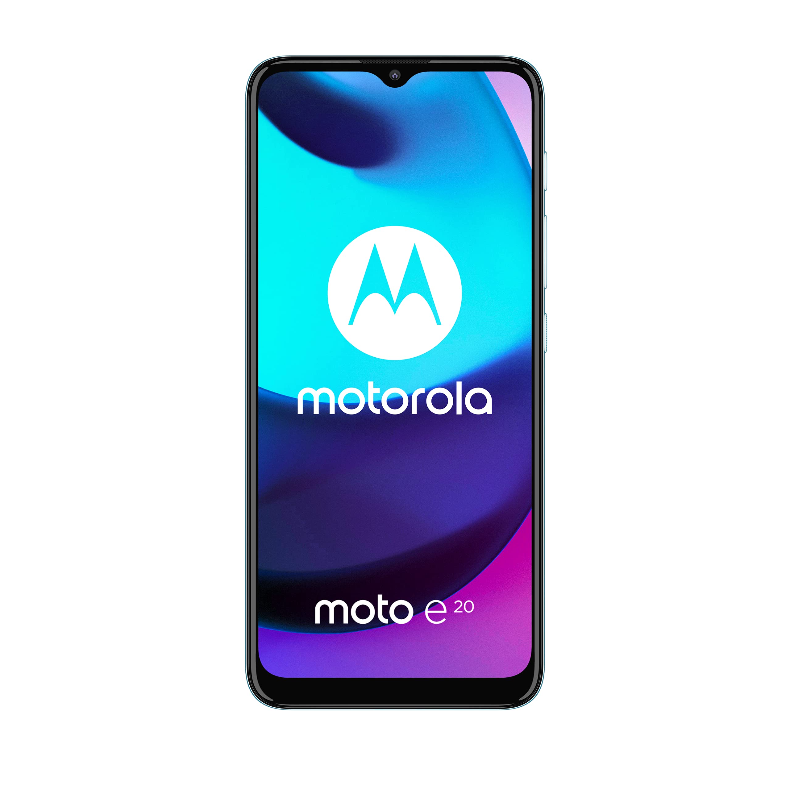 Motorola Moto e20 Dual-SIM 32GB ROM + 2GB RAM (GSM Only | No CDMA) Factory Unlocked 4G/LTE Smartphone (Coastal Blue) - International Version