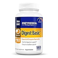Digest Basic, Digestive Enzymes for Sensitive Stomachs, Offers Fast-Acting Gas & Bloating Relief, 180 Count
