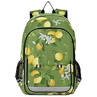 ALAZA Lemon Branches with Fruits and Flowers Casual Daypacks Bookbag Bag