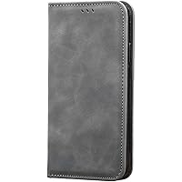 Wallet Case for iPhone 13/13 Mini/13 Pro/13 Pro Max, Leather Wallet Stand Folio Cover with Card Slots Kickstand Powerful with Magnetic Closu RFID Blocking (Color : Gray, Size : 13 Mini 5.4