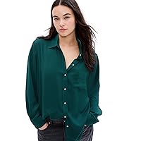 GAP Women's Long Sleeve Button-Down Blouse Easy Shirt