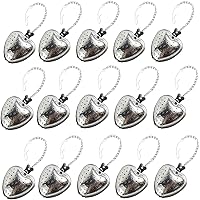 15Pcs Stainless Steel Tea Ball Mesh Tea Infuser Strainers Premium Tea Filter Tea Interval Diffuser with Extended Chain Hook for Brew Loose Leaf Tea and Seasonings &spices