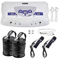 Dual Ionic Foot Bath Detox Machine, ion Detox Foot Bath Spa Cleanse System for 2 Users with MP3 Music Player, 2 Array, 2 Wrist Band, Foot Basin, 105 Lines