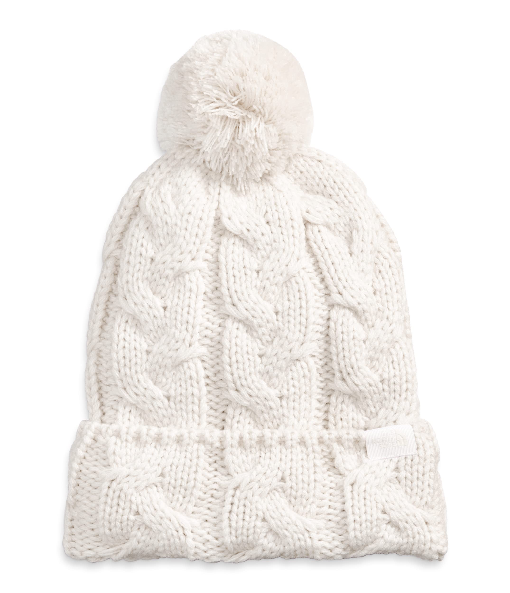 THE NORTH FACE Cable Minna Pom Beanie, Gardenia White, One Size