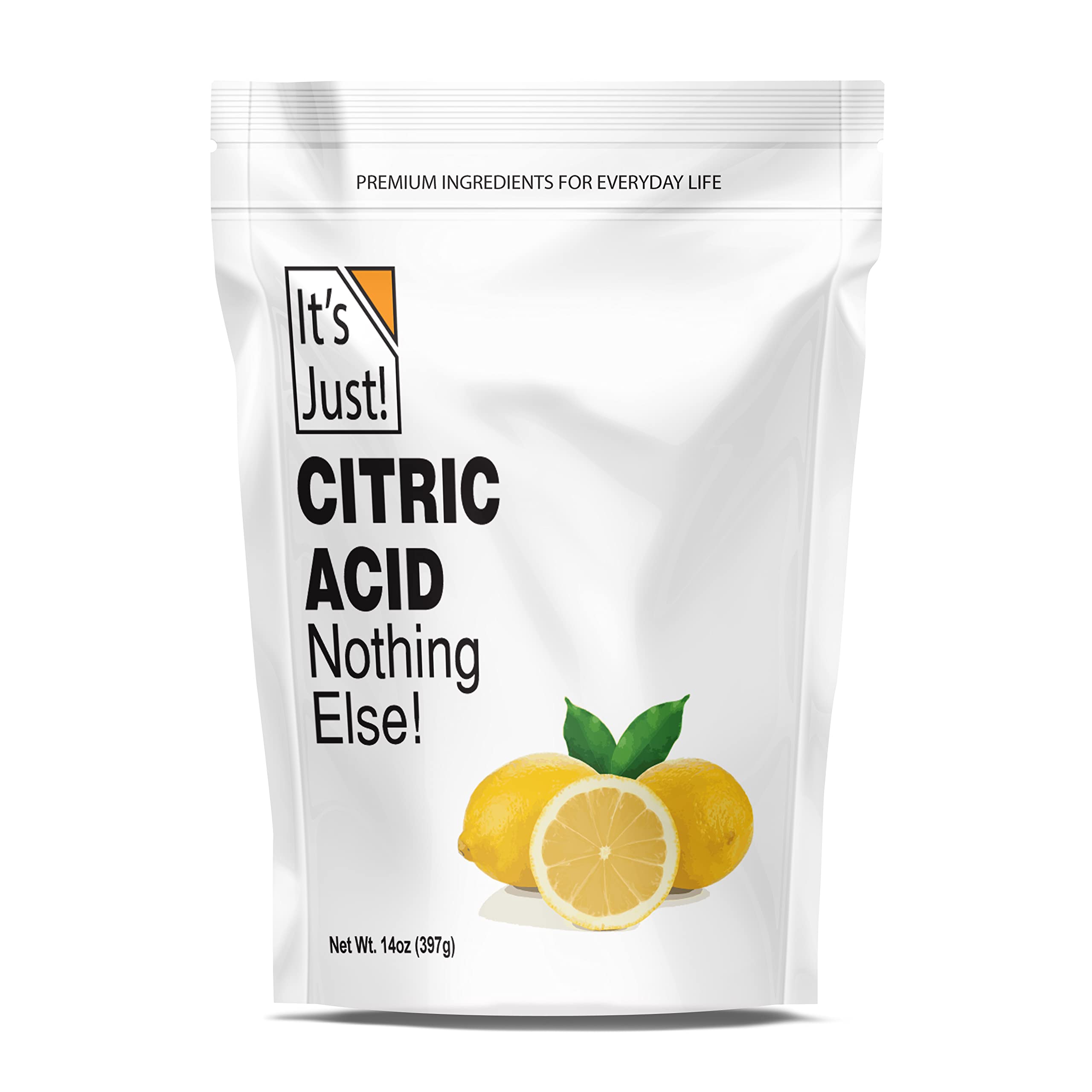 It's Just - Citric Acid, Food Grade, Non-GMO, Bath Bombs (14 Ounces)